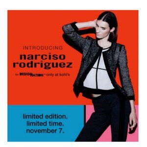 Black and Metallic tweed jacket Narciso Rodriguez Design Nation Size Large